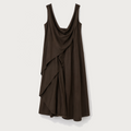 DRAPE DRESS mink