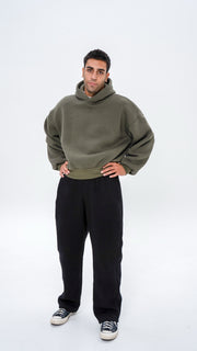 Hoodie on model, photo 2 — 194 cm / 90 kg · Size XL