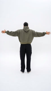 Hoodie on model, photo 3 — 194 cm / 90 kg · Size XL