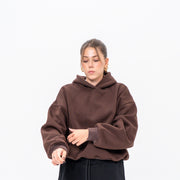 Hoodie on model, photo 2 — 170 cm / 59 kg · Size S