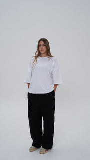 Long sleeve T-shirt on model, photo 1